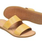 Born Mika Sandal Yellow Leather Slip On Slides NIB Size 8 Photo 0