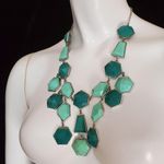 Deb Blue & Green Statement Necklace Green Photo 0