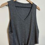Lululemon - Knot Gonna Fly Tank Heathered Black Lightweight V-Neck Athletic Tank Photo 3
