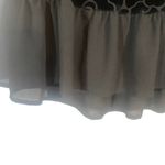 Adrianna Papell Black Floral Textured Peplum Formal Blouse Women Sz S Photo 5