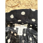 Topshop Women's High Waist Polka Dot Shorts in Black and White, Size 4 Photo 4