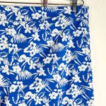 Avenue Plus Size 26 Shorts Blue White Hibiscus Floral Print Tropical 13 Inch 138 Photo 9