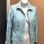 Moschino  Aeffe light blue full zip silk jacket Photo 0