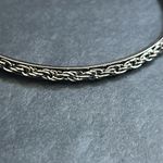 Women’s vintage silver tone dainty chainlink bangle bracelet one‎ size Photo 4