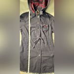 Free People  Hooded distressed long snap button closure jacket Photo 10