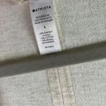 Athleta Women's Beige Open Front Cardigan Dolman Sleeve Pockets Size L Photo 5