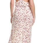 Free People  Daria Graphic Maxi Dress in Ivory Combo Draped Tank Large NWT Photo 1