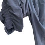 Athleta  lightweight ruched gray cropped ankle drawstring pant Photo 6