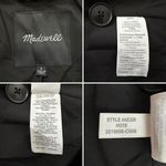 Madewell  Black Velvet Oversized Dorset Blazer, Sz Small Photo 12