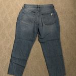 Old Navy high-rise curvy O.G. Straight Distressed Blue Jeans Photo 2