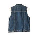 Eddie Bauer VTG‎  Denim Vest Womens Size XS Button Sleeveless Pockets 90s Photo 1