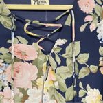 Show Me Your Mumu  Navy Blue Floral Mini Shift Dress Womens S Babydoll Coquette Photo 4