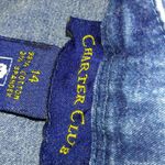 Charter Club  14 32x22 Fitted Capri Jeans Plus Photo 2