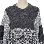 Vintage Nuovo Retro Grandpa Grandma Sweater Unisex Size XL Grunge Acrylic Gray Photo 2