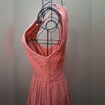 ZARA Womens Cotton Blend Soft Coral Orange Tank Sleeveless Dress Size Small S Photo 8