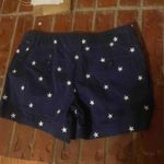 Cambridge Dry Goods Womens Star Shorts 6 Blue Star Embroidered Beach Vacation Photo 2