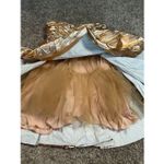 NWT ANIYE BY Malu Mini Dress Strapless Metallic Gold Womens M Circle Skirt Party Size M Photo 8