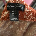 Streetwear Society Bohemian Nature Lagenlook Cozy Layered Flowy Terracotta Rust Floral Maxi Skirt L Photo 1