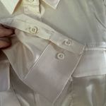 Equipment NWOT  Cream Satin Button Front Blouse  Photo 6