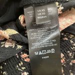 Free People Ruched V-neck Floral crop top black xs Photo 4