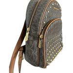 Michael Kors  Women's Abbey Medium Studded Leather Backpack Dark Brown NWOT Photo 2