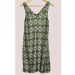 Megan Park Beaded Jewel Dress Green‎ Blue Sparkly V Photo 1