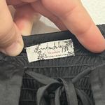 Free People  Mini Dress Medium Black Satin Bow Tie Slip Photo 3