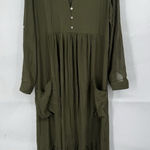 Lovestitch Sheer Midi Dress Women Medium Green Peasant Prairie Granolagirl Photo 0