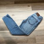 Madewell Womens Mid Rise Skinny Skinny Raw Hem Distressed Denim Jean sz 25 Photo 30
