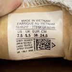 Converse  Chuck Taylor All Star Low Top White Canvas Tan Laces Red Blue W 7.5 Photo 3