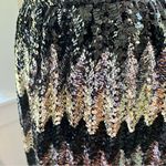 Jack Bryan Depuis Vintage Sequined Maxi Skirt in Chevron Pattern XS waist Black Size undefined Photo 5