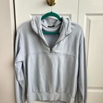 Brandy Melville  Light Gray Quarter-Zip Sweater Photo 0