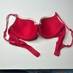 Victoria's Secret  Cherry Red Lined Demi Bra 34C Adjustable Straps Photo 2