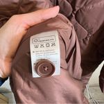 Tentree  Women’s Brown Puffer Jacket XL Button Front Photo 8