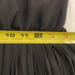 IMAN Black Pleated Color Block Maxi Dress Size Medium Lined Photo 6