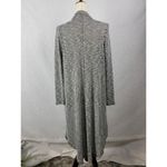 Acemi Women's Cardigan Gray Chevron Tight Knit High Low Lightweight Long Sleeve Photo 1