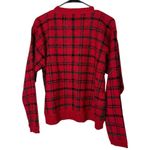 Christopher & Banks Vintage Christopher Banks Wool Blend Sweater‎ Cardigan Red Green Plaid M Photo 4