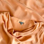 The Letter• 100% silk tangerine dress•sz L Orange Size L Photo 4