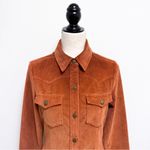 Faherty Harvest Brown Burnt Orange Corduroy Button Up Malone Shirt Dress XS New Photo 1