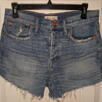 Madewell  Distressed Cruiser Straight Leg Shorts W27 Medium Wash Photo 0