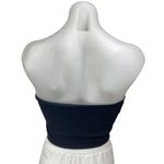 Kookai Women's Black Strapless Sleeveless Ribbed Knit Tube Bandeau Crop Top 1 Photo 1