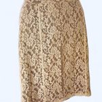 Edge Elegant Lace Cream Skirt  L Photo 0