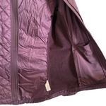 Athleta Women’s XXS Purple Quilted Long Sleeve Hooded Fleece Lined Zip Jacket Photo 6