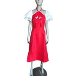 NWT Crazy Teen Red and White High Slit Dress Photo 1