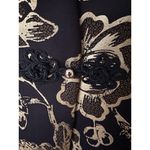 Soft Surroundings Black Gold Jacquard Blazer Jacket Sz M Floral Boho Art Party Photo 4