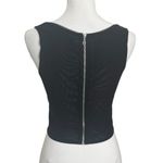 Miaou Campbell Corset Bodysuit Black Women’s Size Small Deadstock Eco Mesh Photo 3