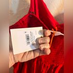 Knox Rose  NWT Plus Red Jumpsuit pockets adj. straps stretch wide leg summer Photo 12