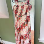 SheIn White Fringe Dress Halter Midi Photo 2