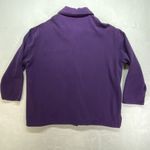 Susan Bristol Casuals 2 piece button up sweatshirt & pants Womens XL purple Photo 7