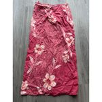 Tommy Bahama Silk Sarong Skirt Floral Tropical Swim Cover Up Red Pink M Photo 3